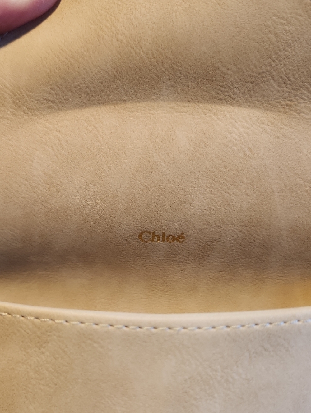 Chloé Beige Oversized Sunglasses with Gradient Gray Lenses - Picture 12 of 15